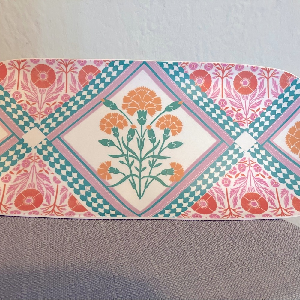 Floral Patterned Serving Tray